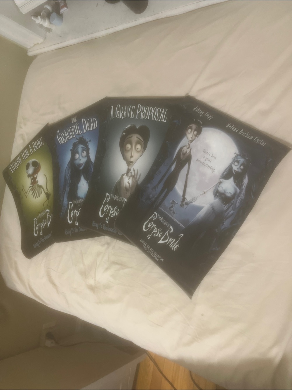 Corpse Bride: ALL 4 Movie Poster 11.5x17 Johnny Depp Tim Burton 2005 Vintage